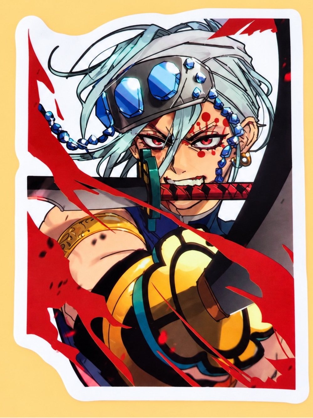 Tengen Uzui Sound Hashira | Demon Slayer Kimetsu no Yaiba Anime Sticker | 5/$10